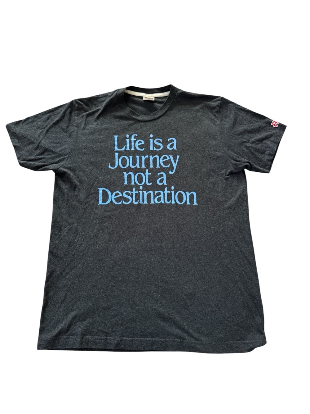Homage Life Is A Journey Not A Destination T Shirt Men’s Large Graphic Tee